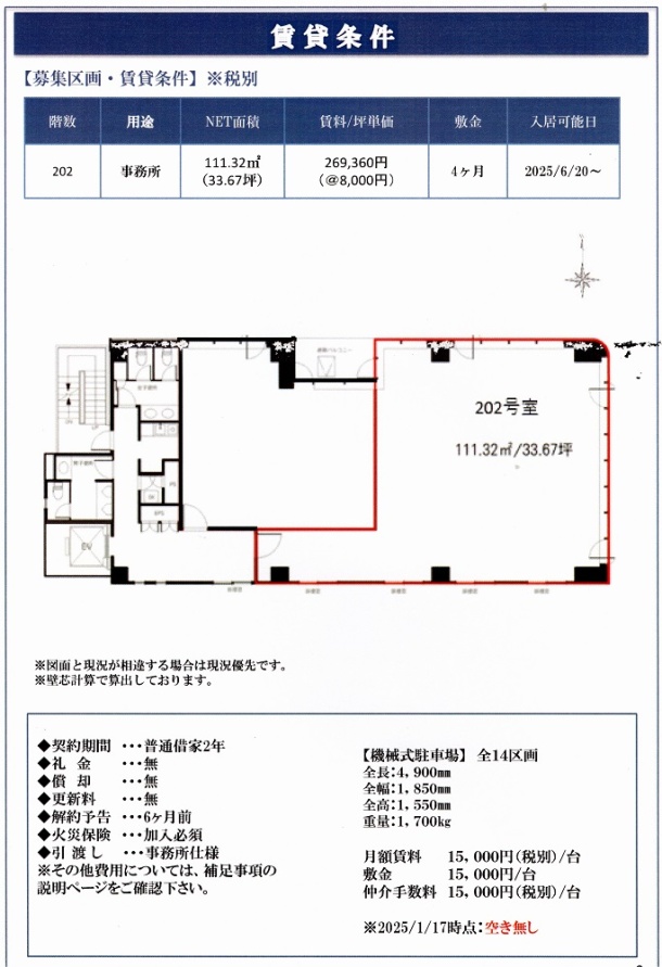 賃貸条件