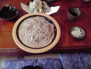 もりそばと天ぷらを注文