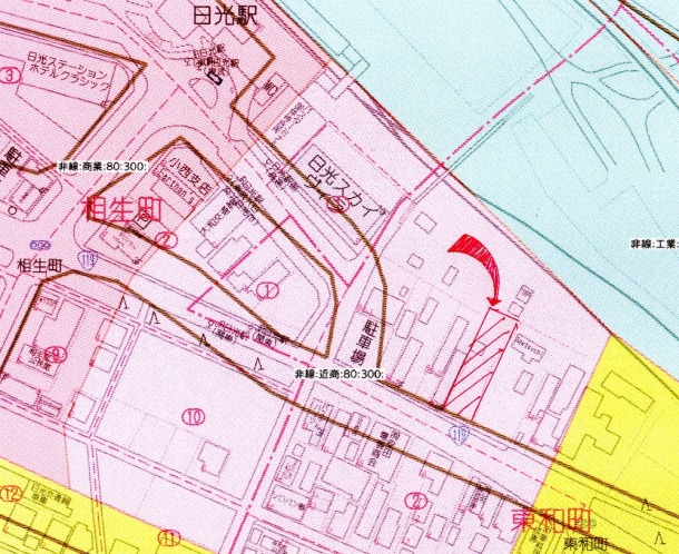 駅前整備計画あり予定図です。