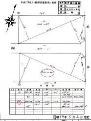 ①の測量図